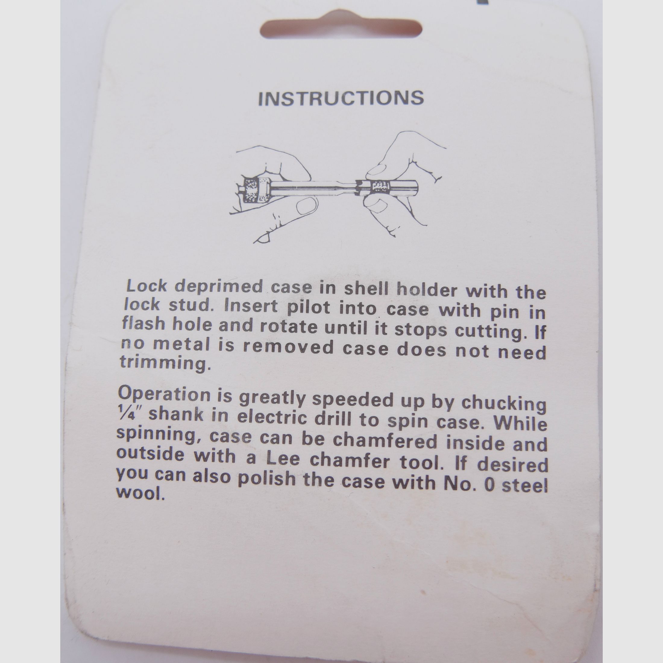 LEE recortadora de cartuchos 222 REM recortadora de cartuchos