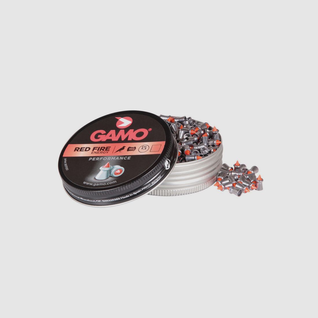 Hohlspitz Diabolos Gamo Red Fire Performance Kaliber 5,5 mm 1,0 g glatt rote Spitze 100 StĂĽck