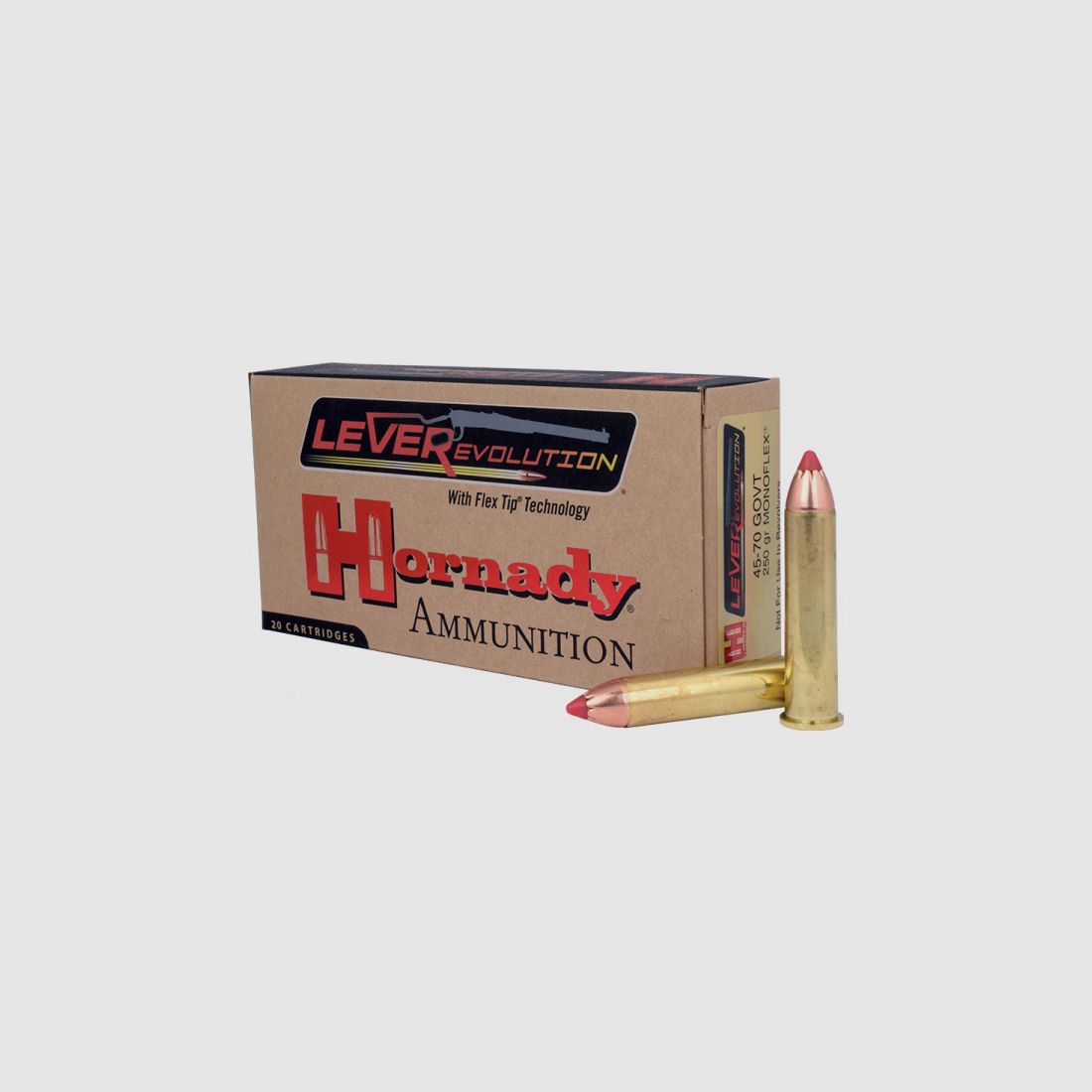 Hornady LEVERevolution .45-70 Government MonoFlex 250 grs Büchsenpatronen