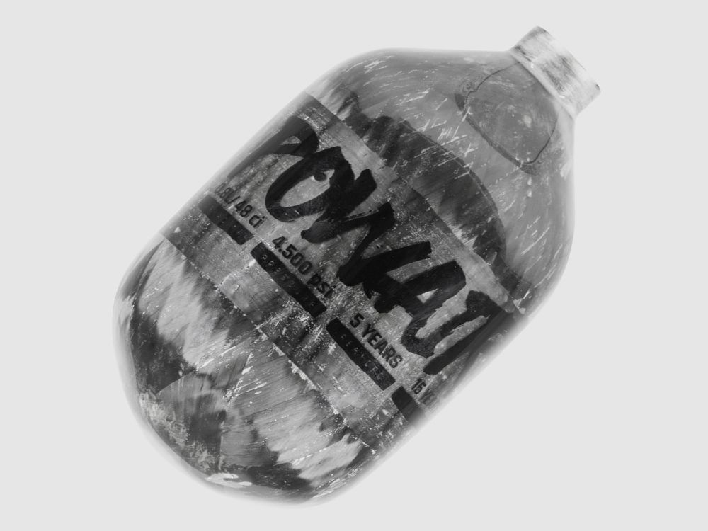 PowAir CARBON Series 08L / 48ci Paintball HP bottle 300 Bar (single)