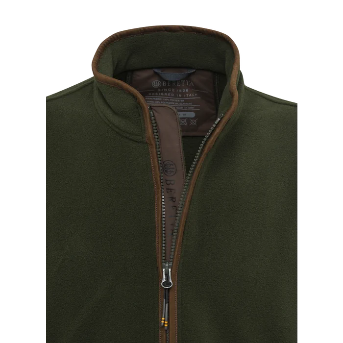 Gilet in pile Beretta Arlington in Verde Britannico, immagine 3 di 5