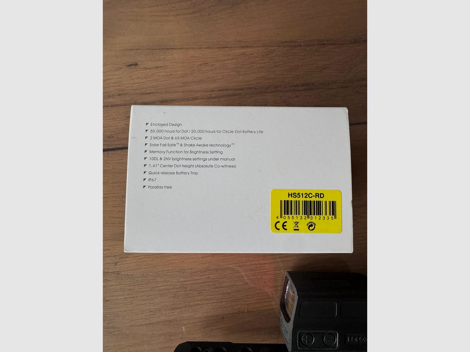 Holosun RED DOT sight red dot sight HS512C with Dentler base