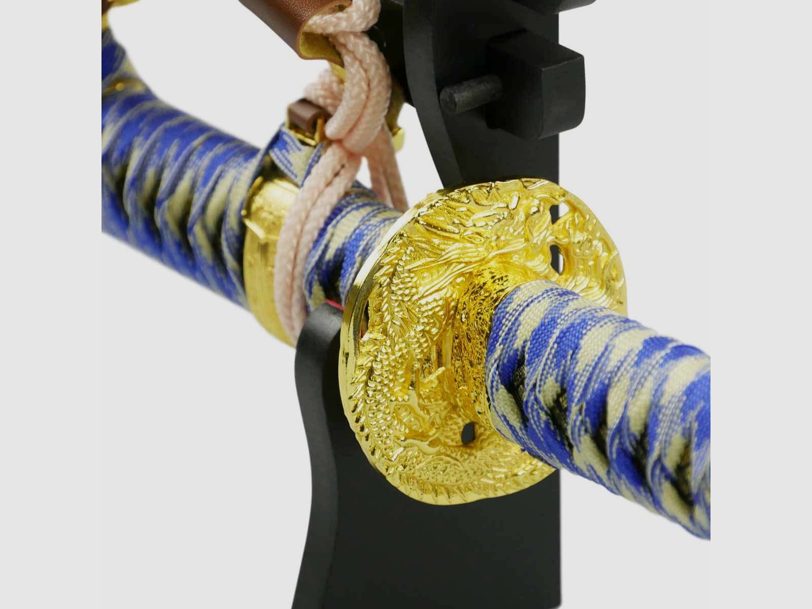 Epic Swords Blue Tachi z tępy ostrzem w zestawie z stojakiem na miecz i akcesoriami