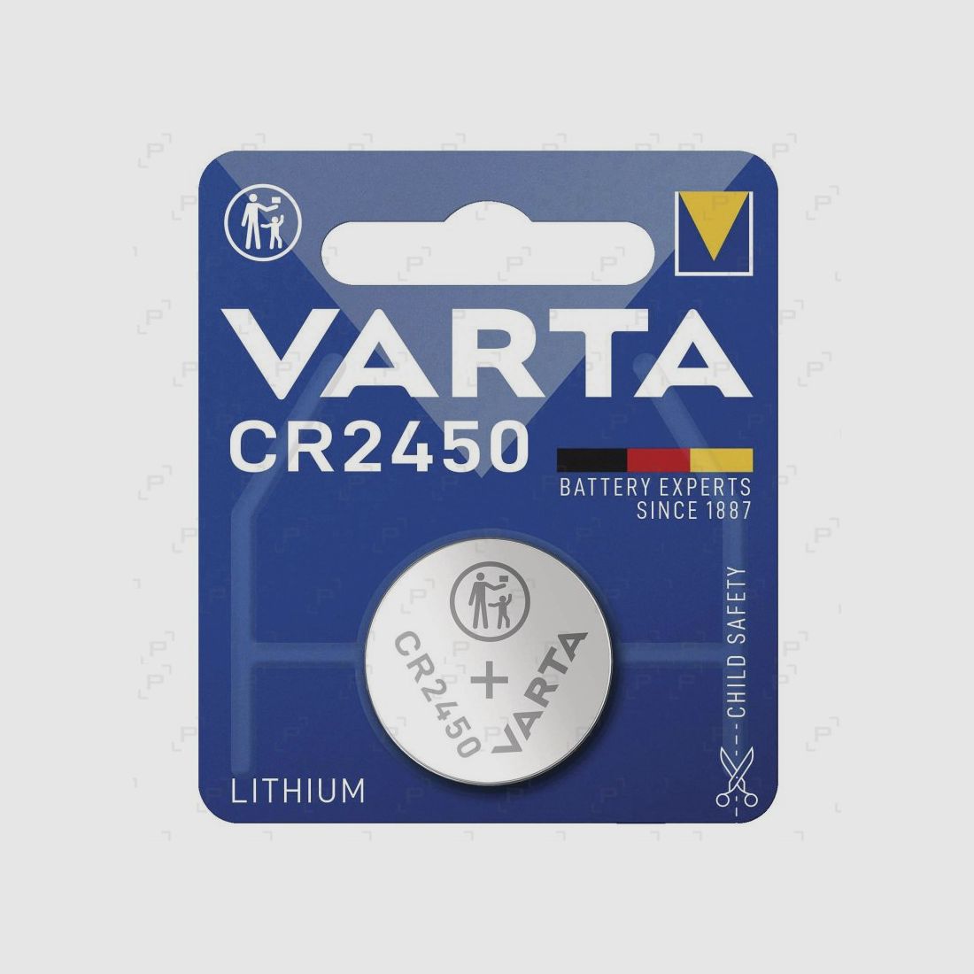 Blister of 1 VARTA CR2450 3V lithium battery
