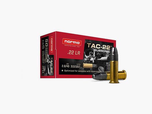 Norma Tac22 SUBSONIC .22LR