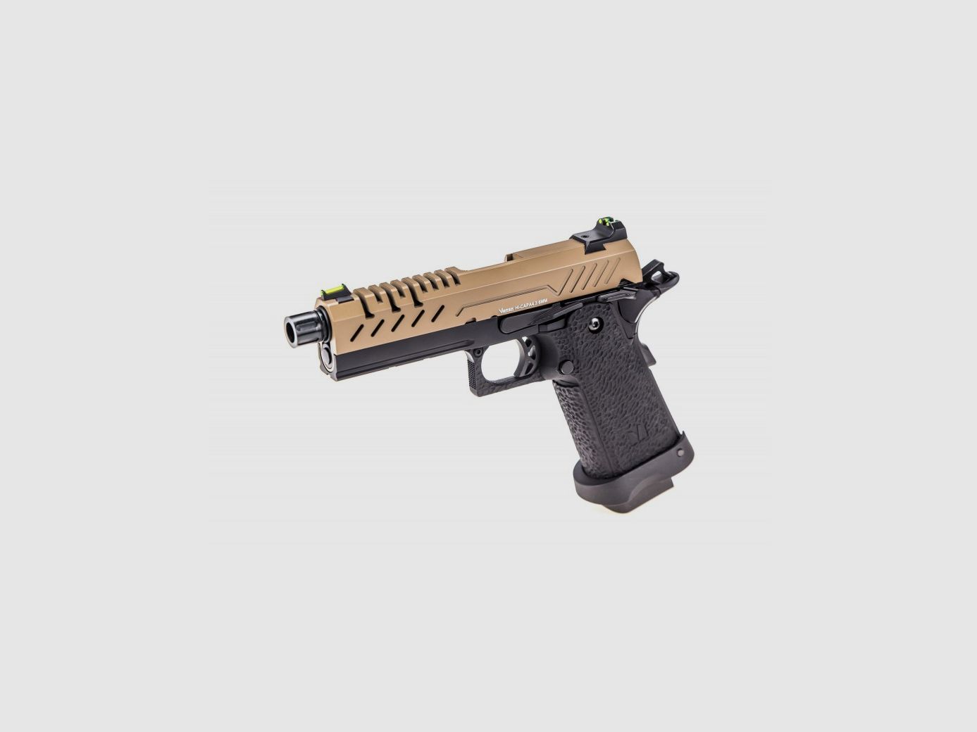 GBB Gas Replica Hi-Capa 4.3 Zwart / Tan 0,9J