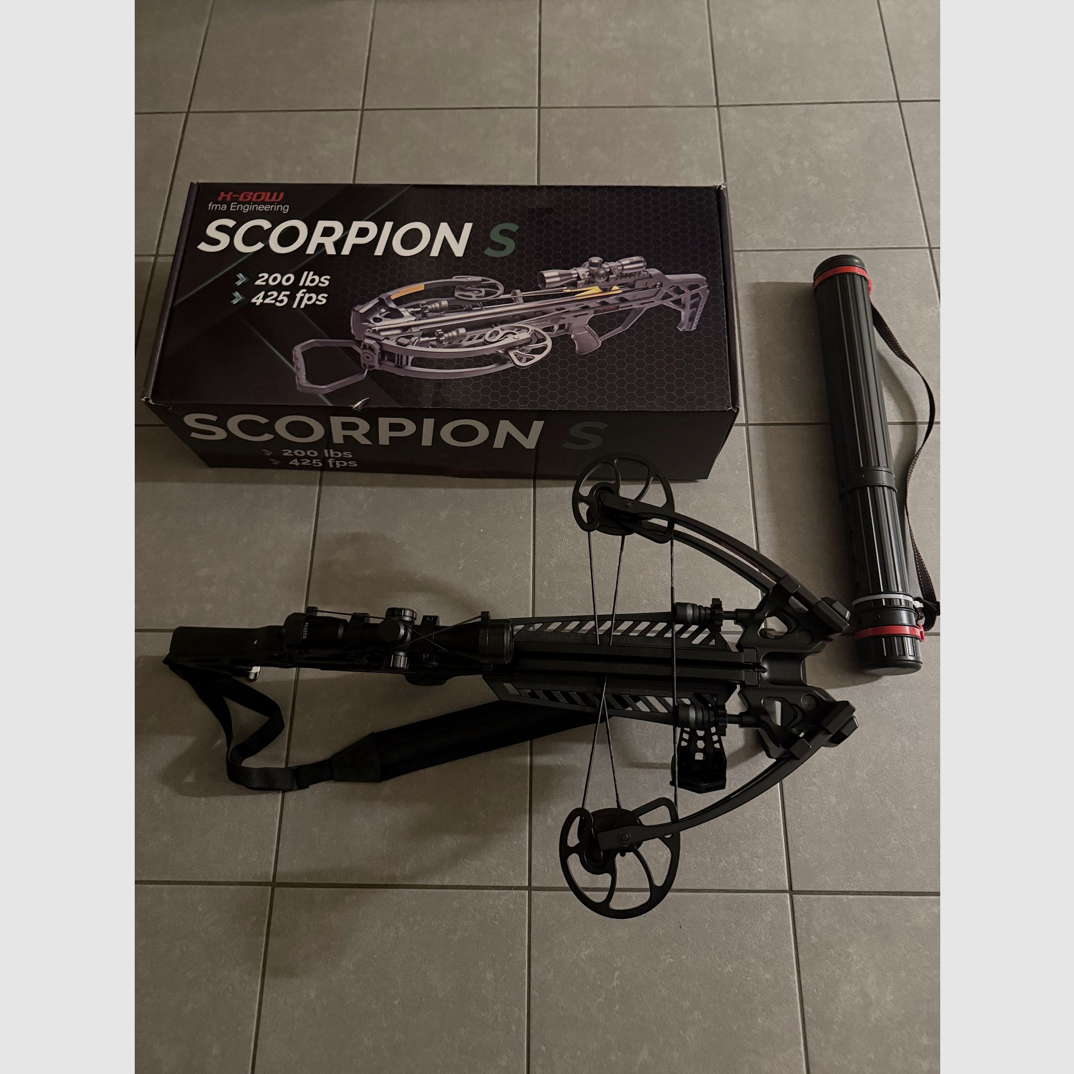 X-BOW FMA Scorpion S - 425 fps / 200 lbs + Zubehör