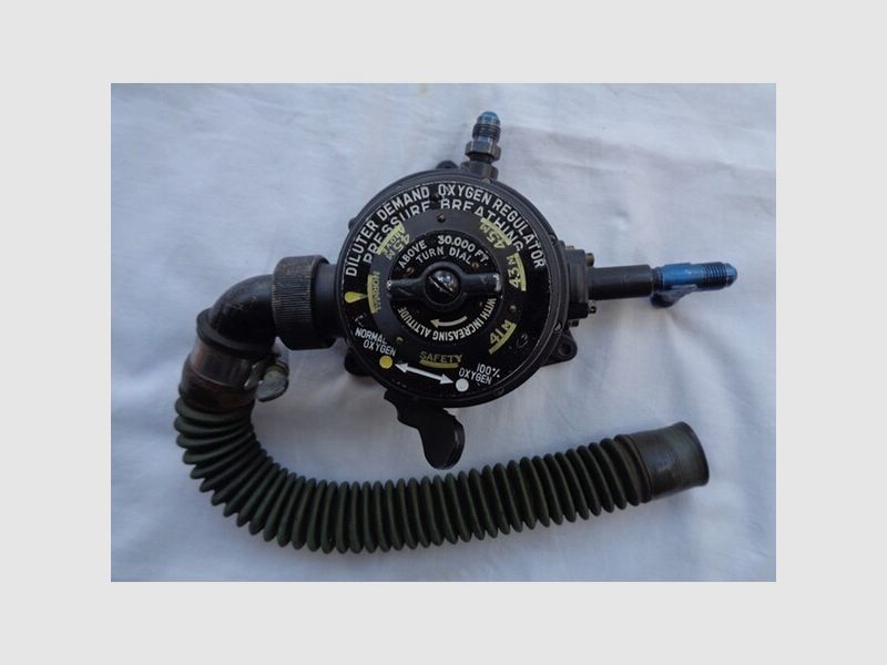 US Air Force Cockpit Sauerstoffregulator TYPE-A14, BJ. 1958, exzellent, selten!