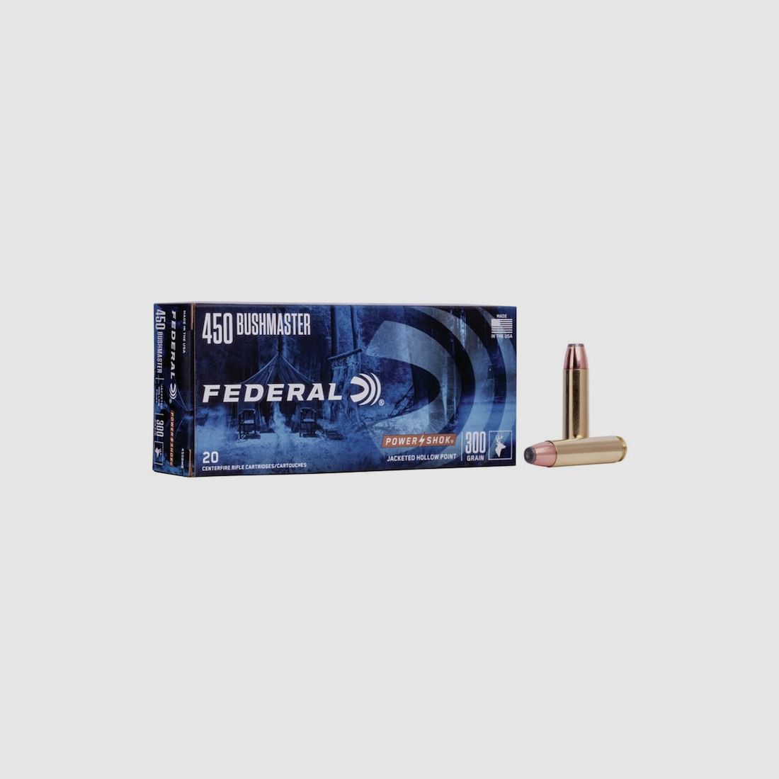 Federal Power-Shok .450 Bushmaster 300GR SP 20 Patronen