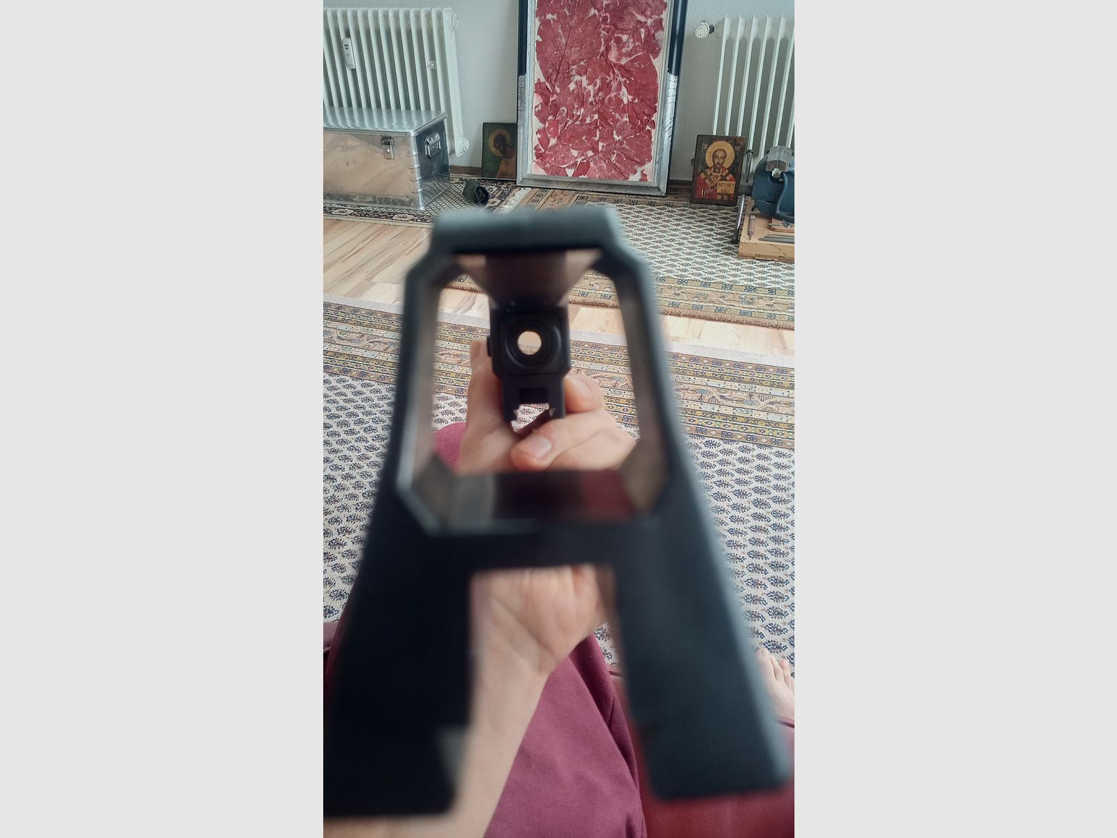 Hensoldt 3-Fach Optik Zielfernrohr Tragegriff mit Picatinny Schiene für H&K G36 HK243 und SL8 / x3 Scope Carryhandle