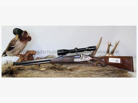 Sodia Bockbüchsflinte mit langen Seitenplatten 16/70;7x57R