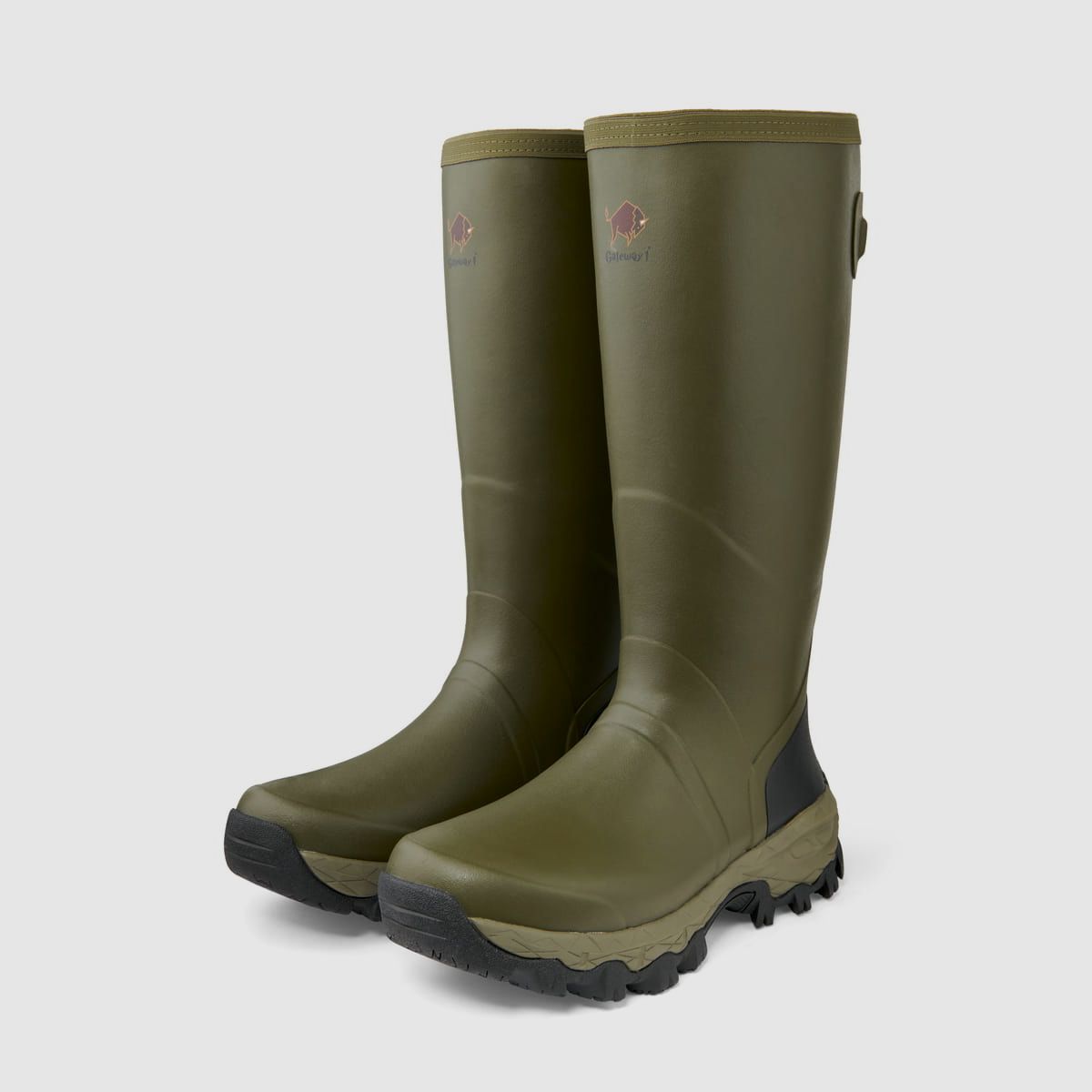 Woodstalker Wellington boots 18" Olive 43, image 1 of 5