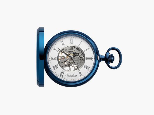 Skeleton Pocket Watch Franz Ferdinand (blue)