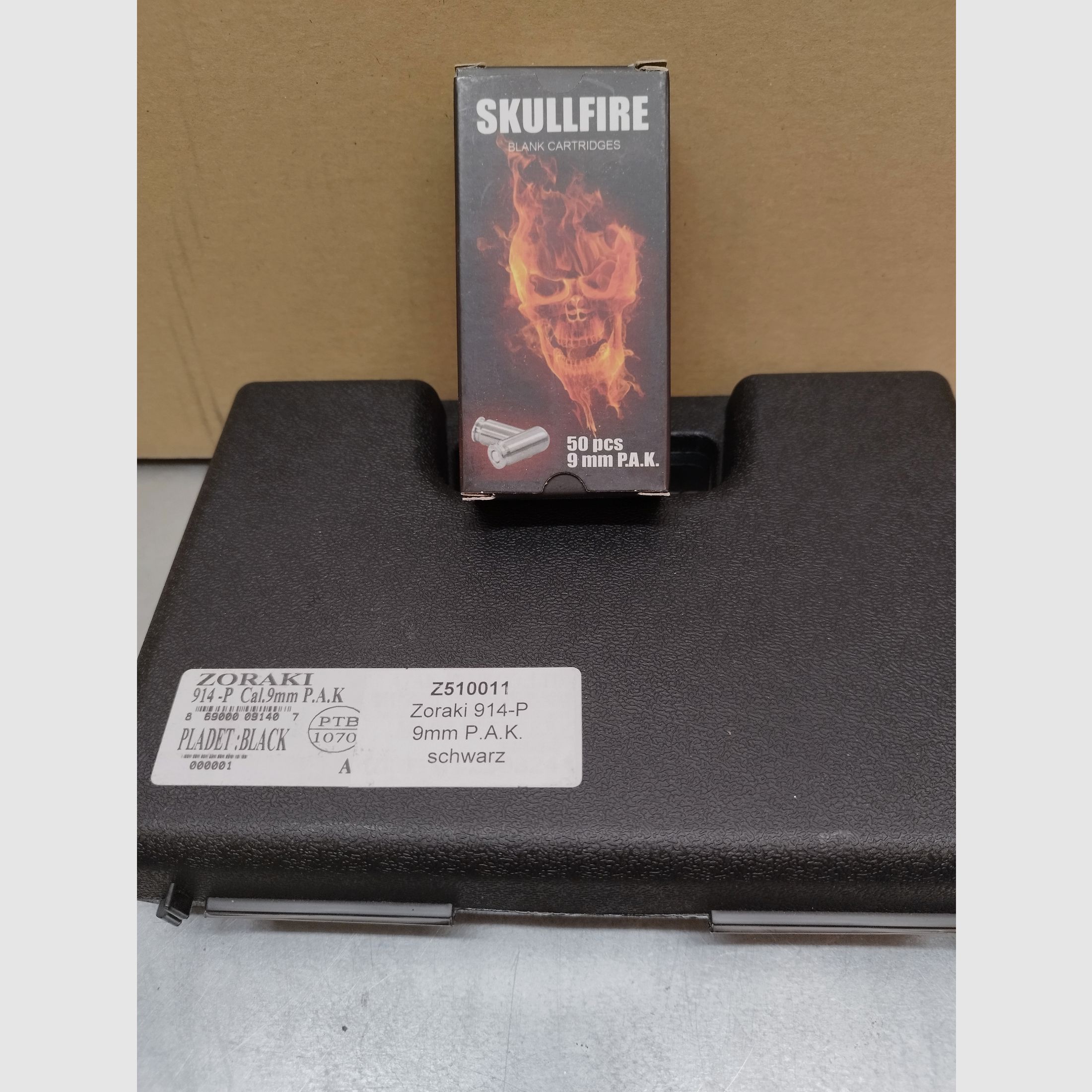 Zoraki 914-P Schreckschusswaffe 9mm PAK schwarz Set Agebot !!Neuware!!