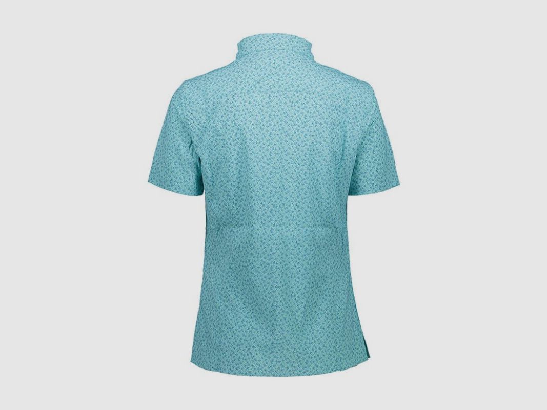 CMP Damen Kurzarm-Bluse mit Allover-Druck