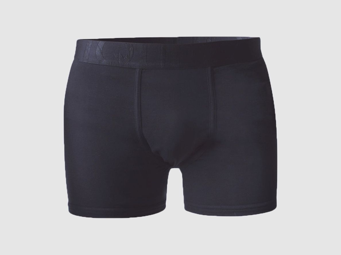 Bambus Boxershorts Langes Bein Navy - S
