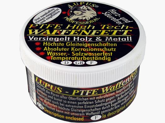 Lupus Professional PTFE High Tech Teflon Graisse pour Armes 100 ml