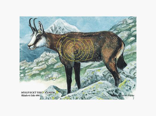Cible de chasse chamois 10 pièces.
