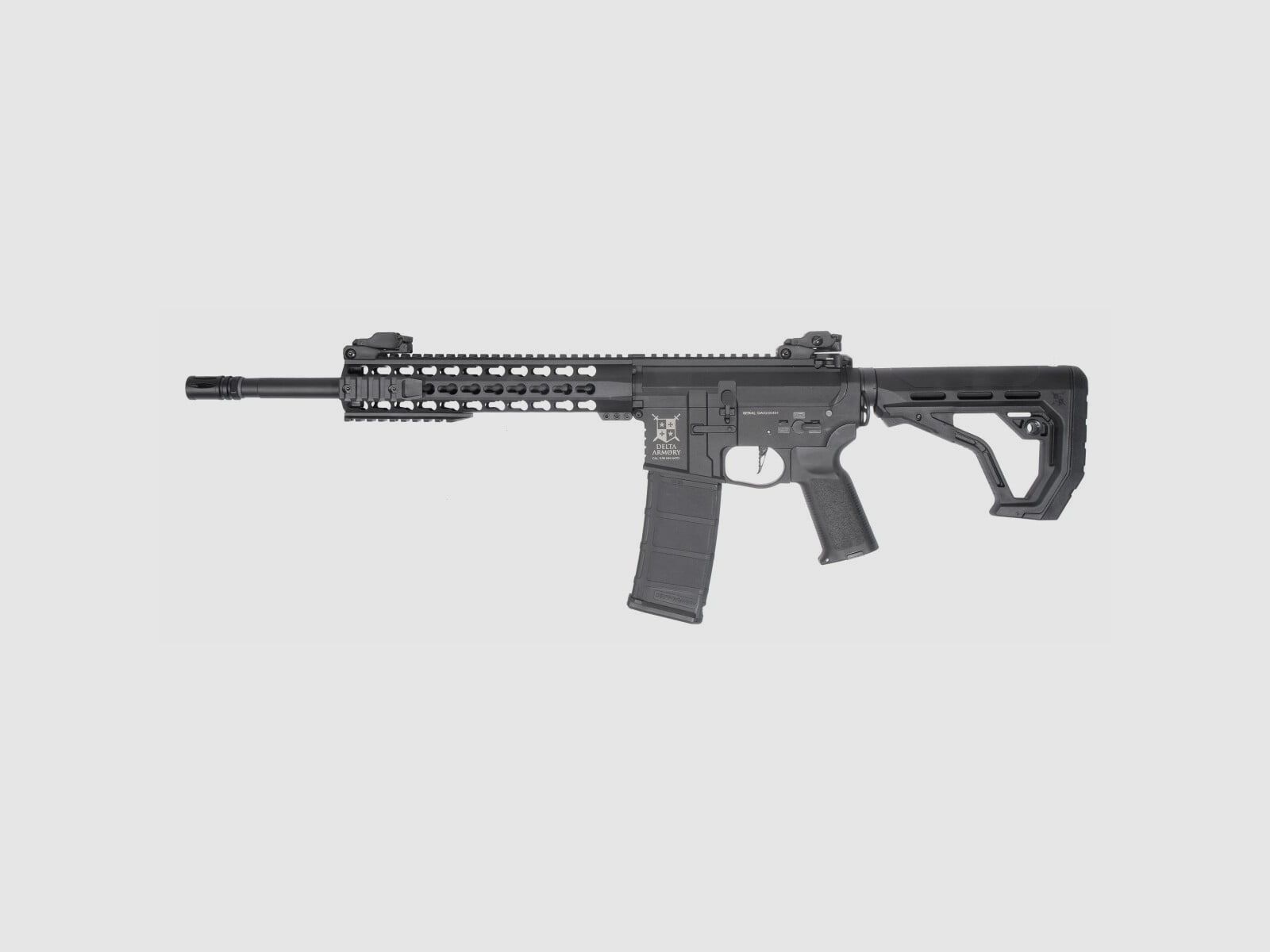 AR15 KeyMod 10 Calowe CHARLIE EAGLE ETU Czarny S-AEG Karabin Airsoft Wolny od 18 Lat | Delta Armory