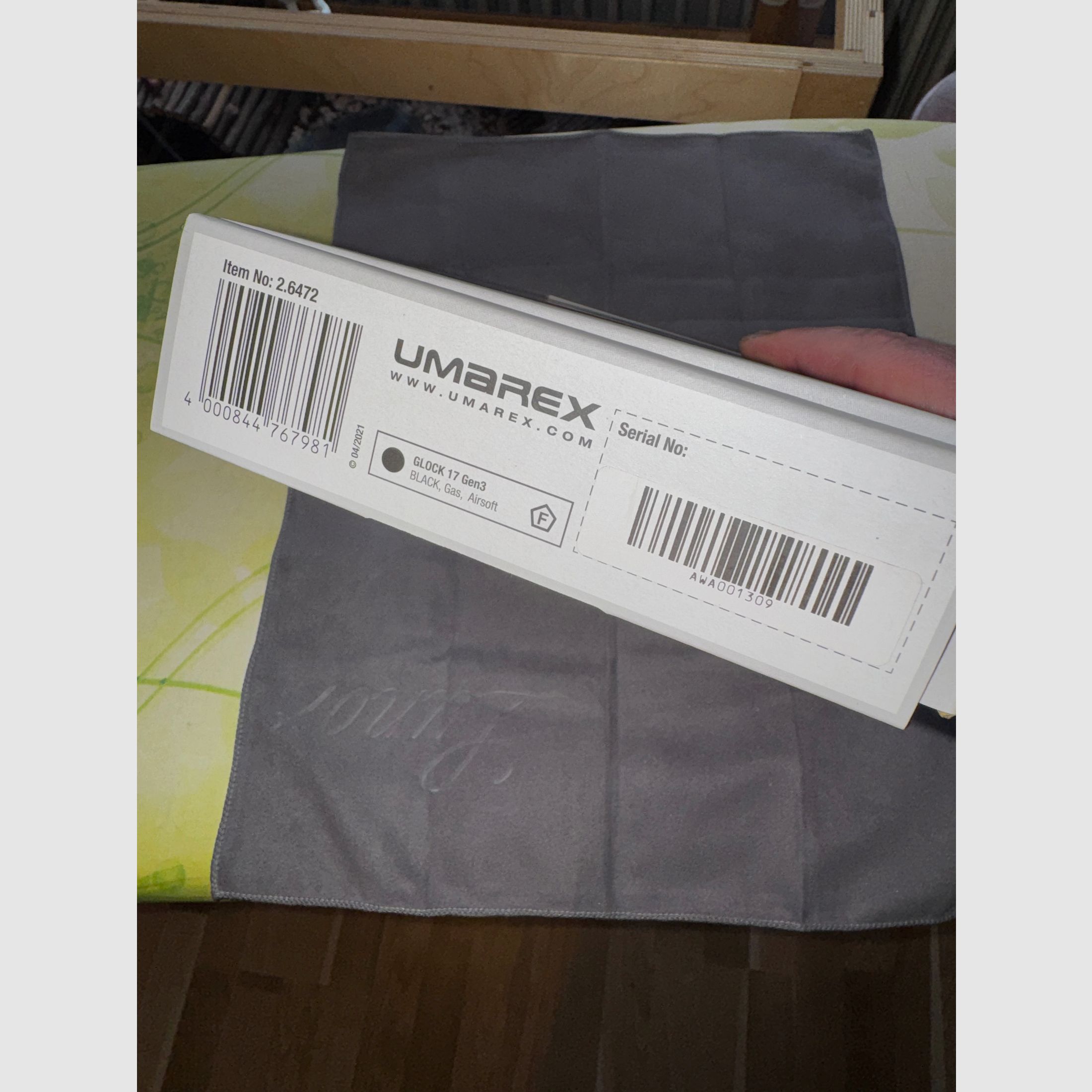 GHK Glock 17 Stahl Einzelstück Stainless GBB 6mm