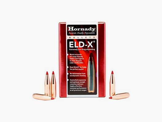PRAWDZIWE KULE DO PRZEŁADOWANIA – HORNADY – 6,5 mm .264 143 gr ELD-X® (100 SZT)