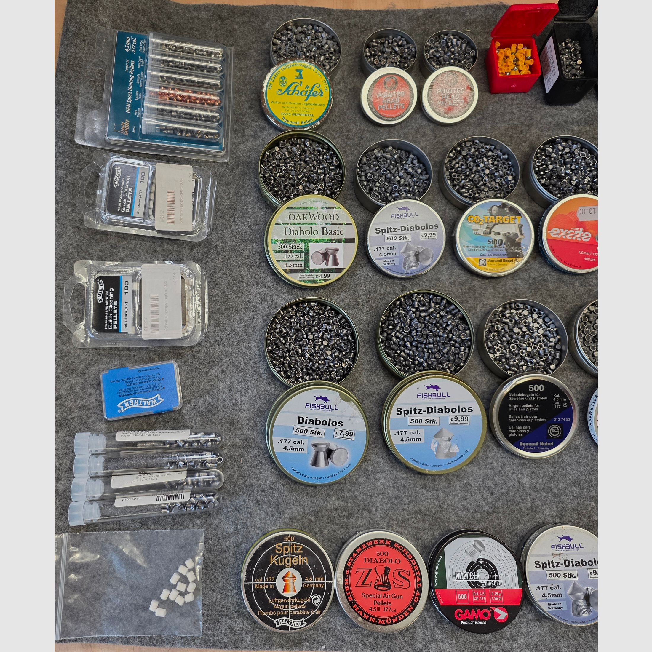 11kg !!! Konvolut Diabolo 4,5mm Kugeln Munition  Federdruck Gas Co2 Luftgewehr Luftpistole Match