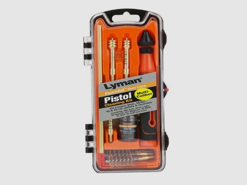 Multi cleaning kit for handguns .22/9mm/.40/.45