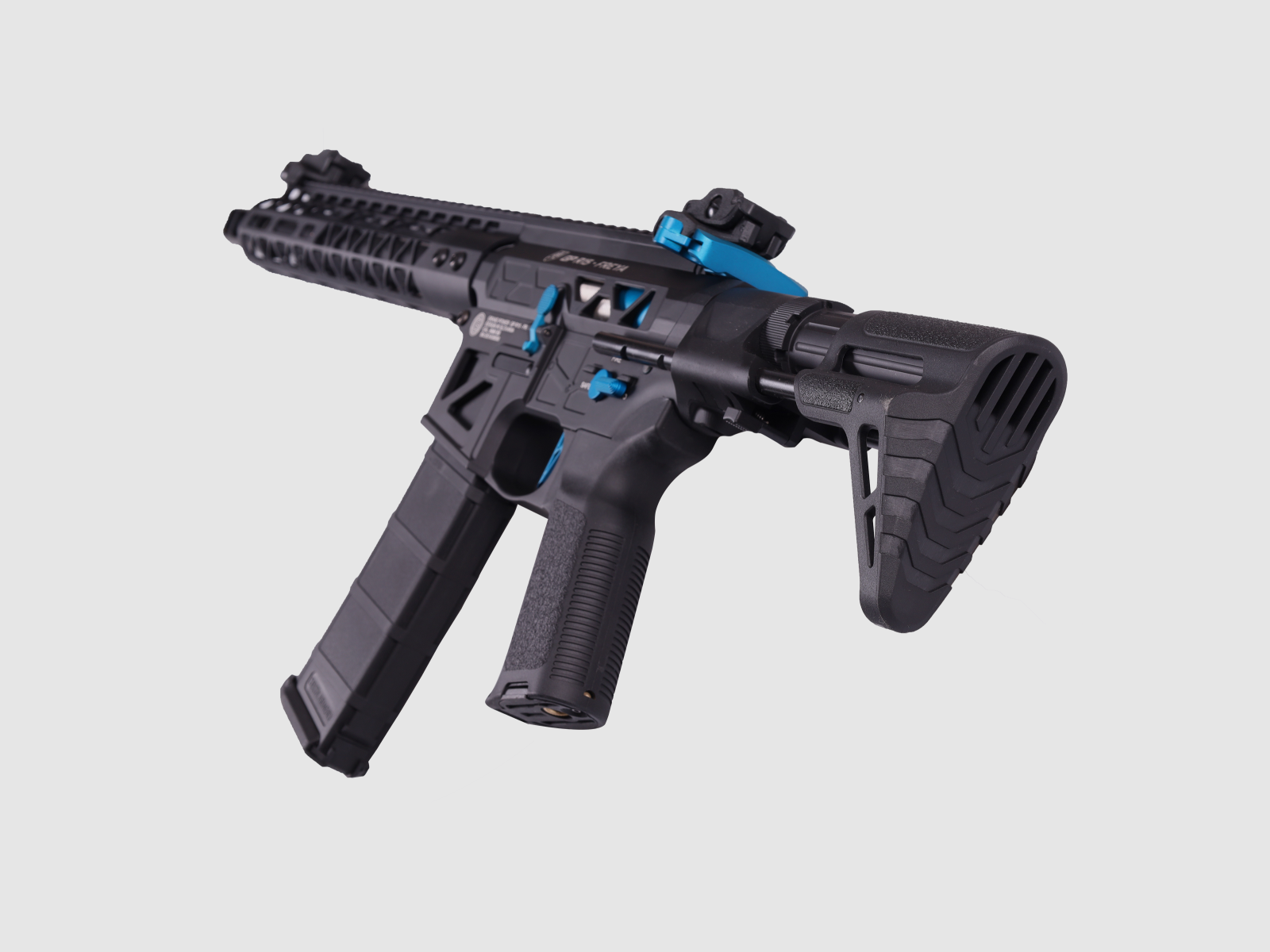 GP R15 FREYA ALPHA Full Skeleton PDW 13" gen.2 M-LOK Schwarz/Blau S-AEG Frei ab 18 Jahren -F- | Delta Armory, Bild 9 von 12