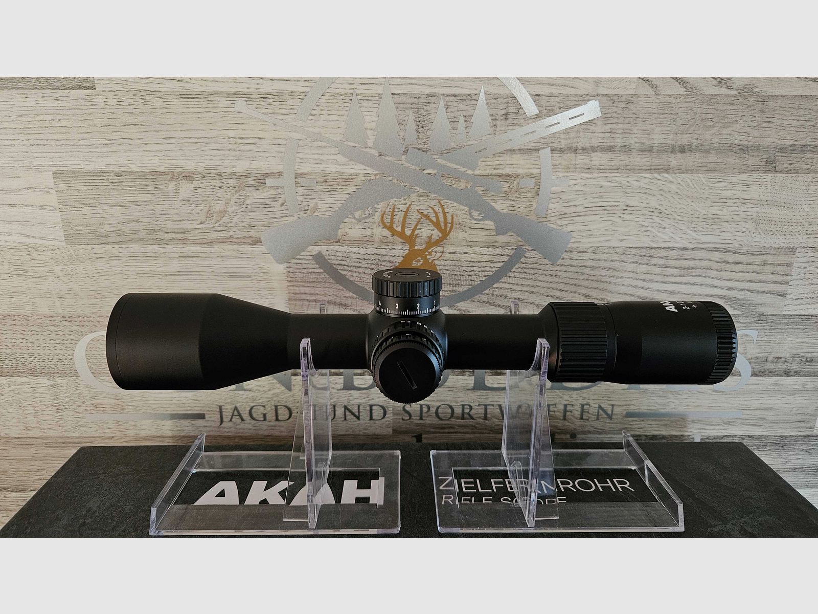 Zielfernrohr AKAH 2-12x44 LA Absehen 4 mit Leuchtpunkt + Parallaxeausgleich - Neuware vom Fachhandel -