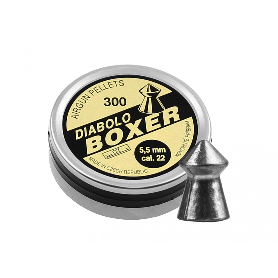 Kovohute Boxer Diabolo 5.5 mm diabolo pellets, 300 pcs.