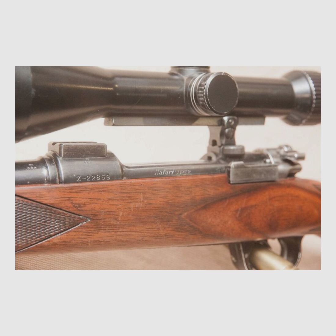 Mauser System 98 Parker Hale with scope Nickel Marburg 3-12x56 illuminated reticle 4