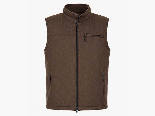 Waidmann Bodywarmer en loden marron – Gilet de chasse traditionnel