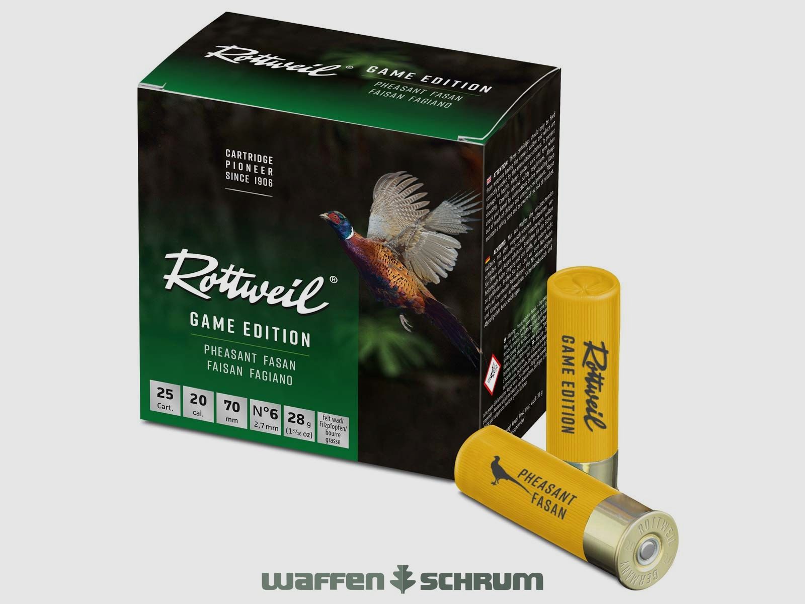 Rottweil Game Edition Faisán 20/70 2,7mm - 28g