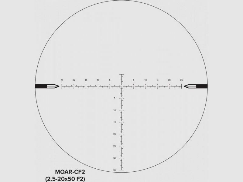 Nightforce NX8 2.5-20x50 F2, MOAR-CF2 Leuchtabsehen. Die Spitzenoptik nur für Experten.