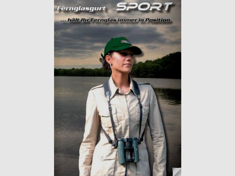 NIGGELOH Zubehör f. Ferngläser Fernglasgurt SPORT Neopren schwarz