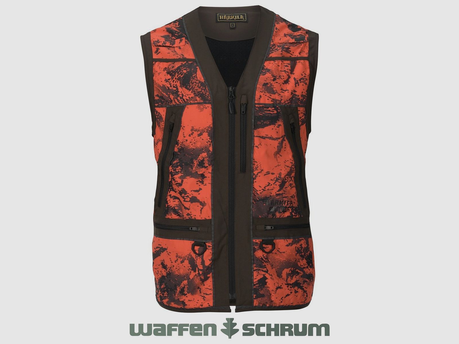 Härkila Signalweste Wildboar Pro Safety Axis MSP® Orange Blaze/Shadow brown