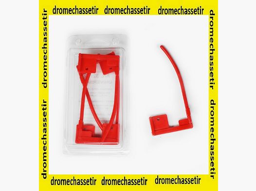 large red safety plastic flag for all calibers