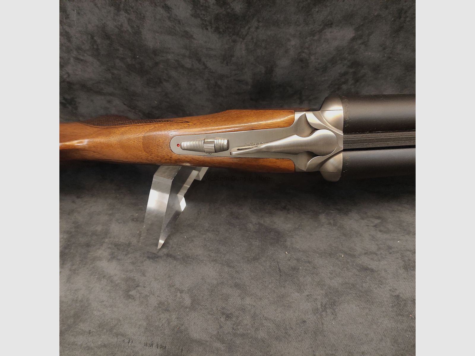 AKKAR Dwulufowa strzelba AKKAR Churchill 512 srebrna kal. 12/76 "Coachgun"