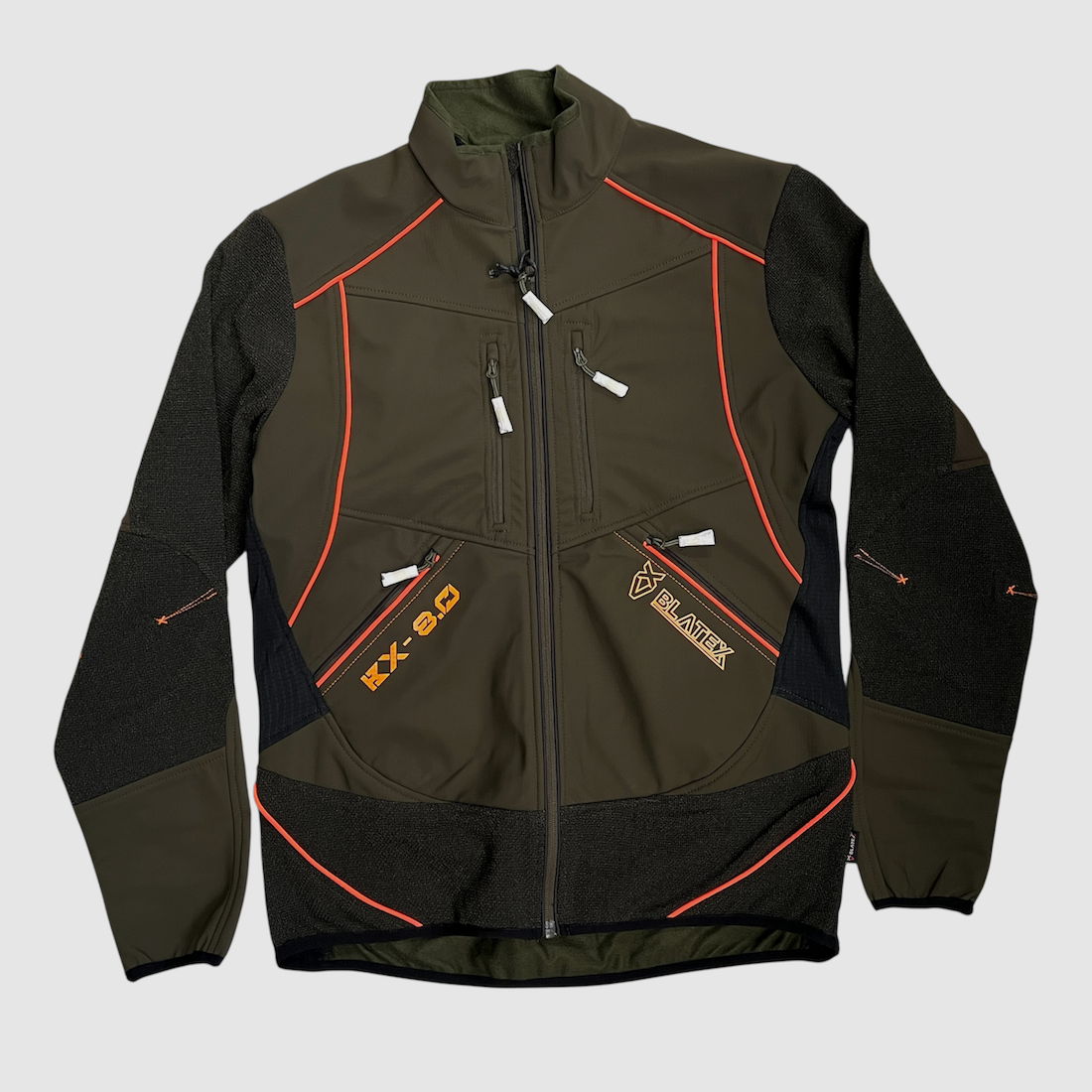 grüne orange Windjacke, Bild 1 von 2