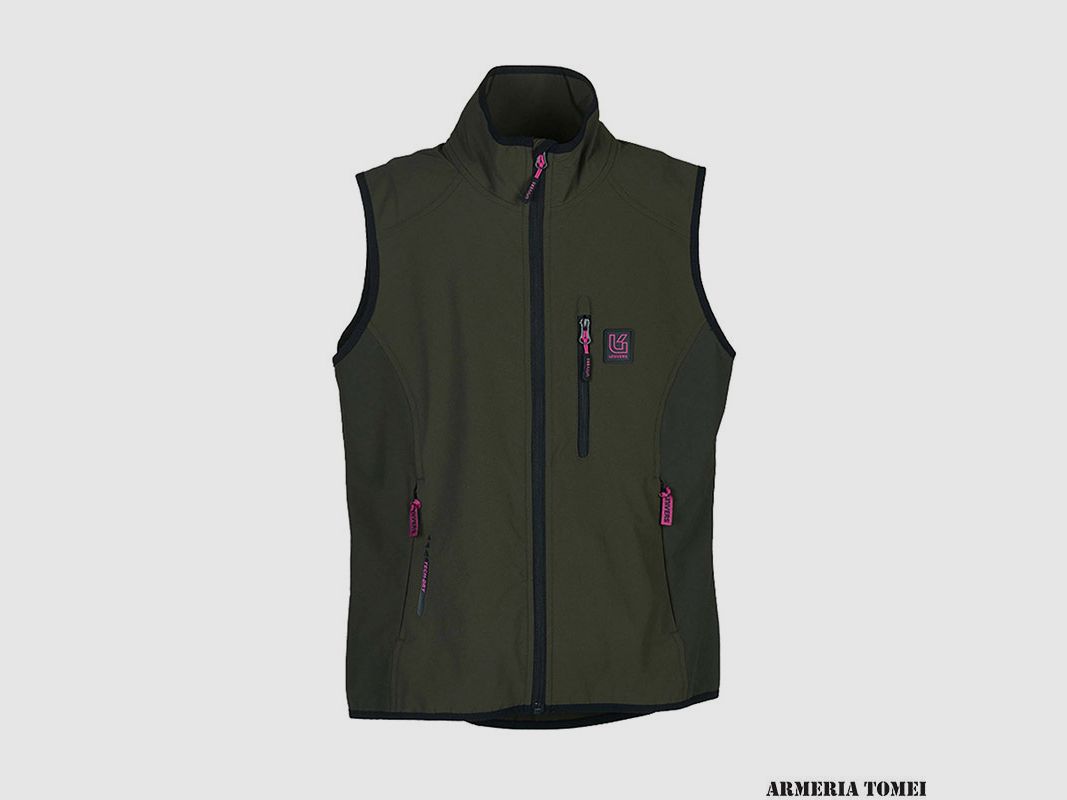 Vest – Women – Univers – Hunting elastic outdoor green/fuchsia, image 1 of 4