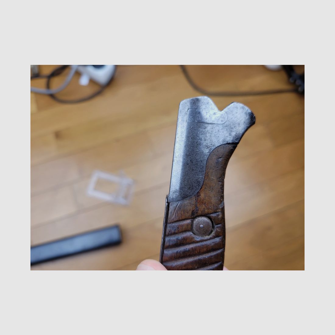 Rare bayonet "V notch" 98/05 – V-shaped pommel – Weimar Police – Prussia – additionally ground saw! – TOP!, image 17 of 22
