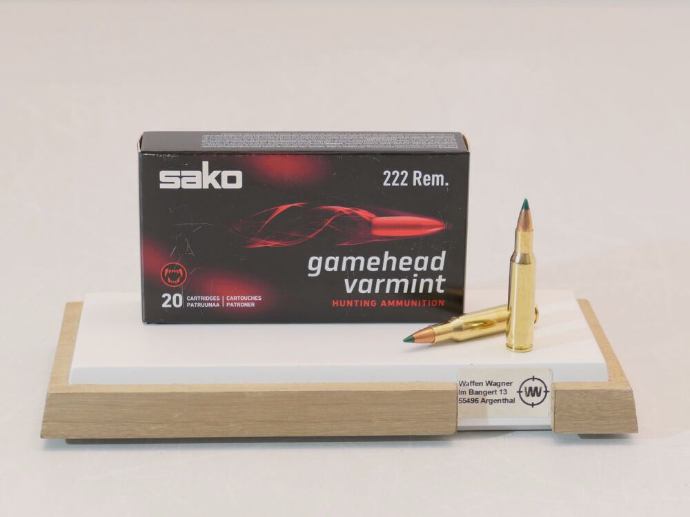 Sako Varmint Bk SP 2,6g / 40grs à20 .222 Rem.