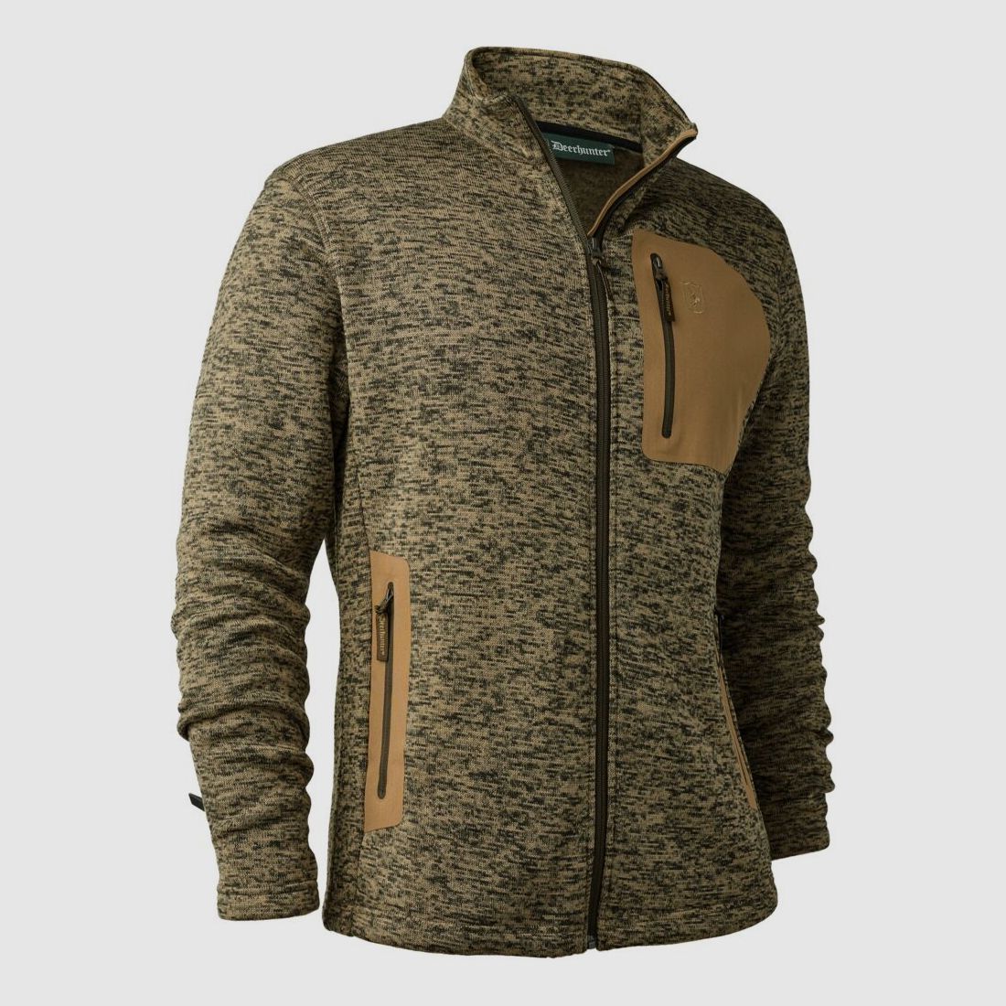 Chaqueta de punto Deerhunter Sarek – Butternut melange