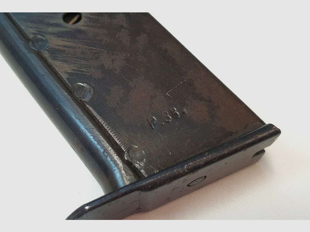 Carl Walther Waffenfabrik Thüringen Magazin für Pistole Walther P38 - Wehrmachtsstempel - 9mmLuger - 8 Schuss