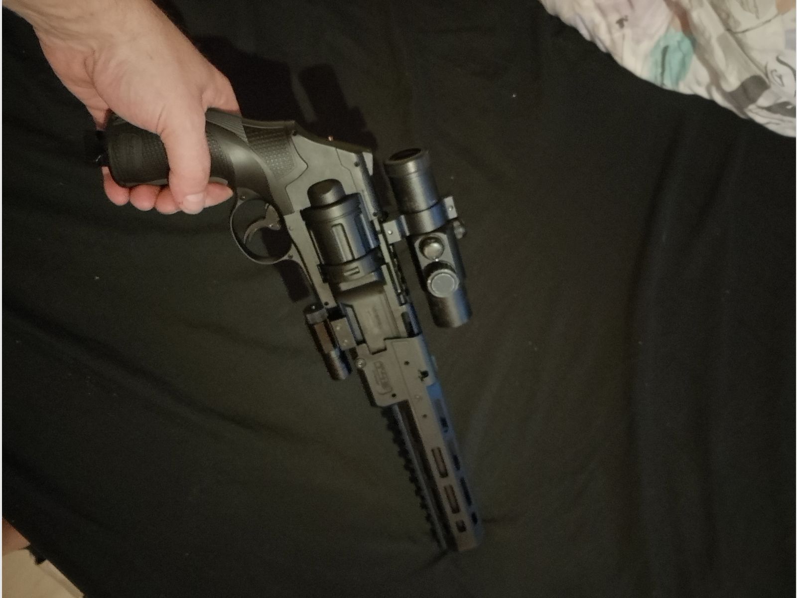 3-9x40 scope op Long T4e HDR50 Tactical Rifle Kit Rot Punkt rubber bullets RAM Paintball Marker Cal .50 Set laser CO2 capsules Revolver Pepper Launcher lange barrel optioneel Holo Visier Red DOT