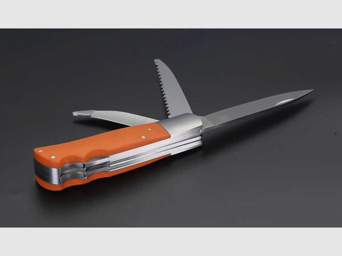 Couteau de poche de chasse PUMA TEC G10 orange