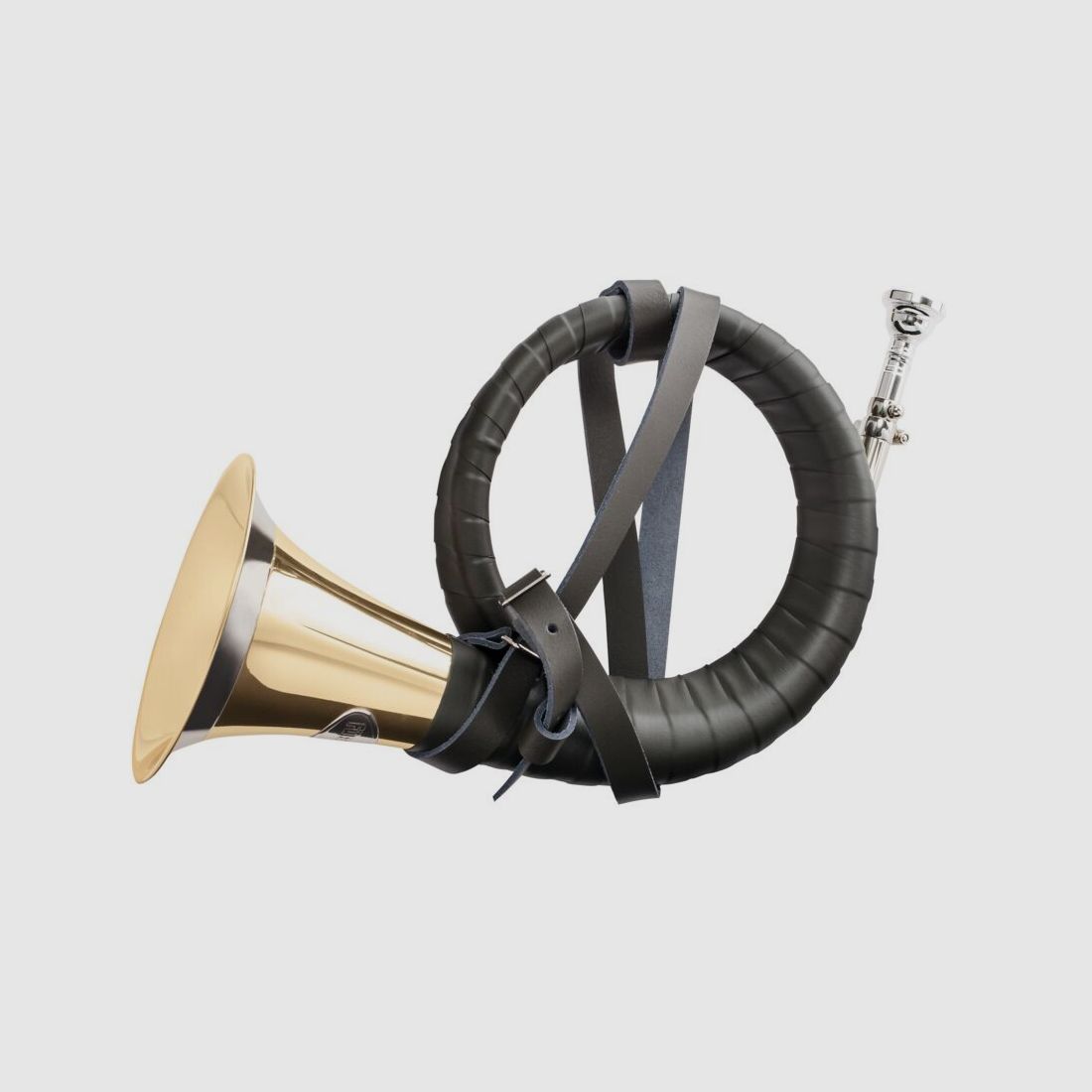 Fürst-Pless-Jagdhorn mit Kunstlederumwicklung