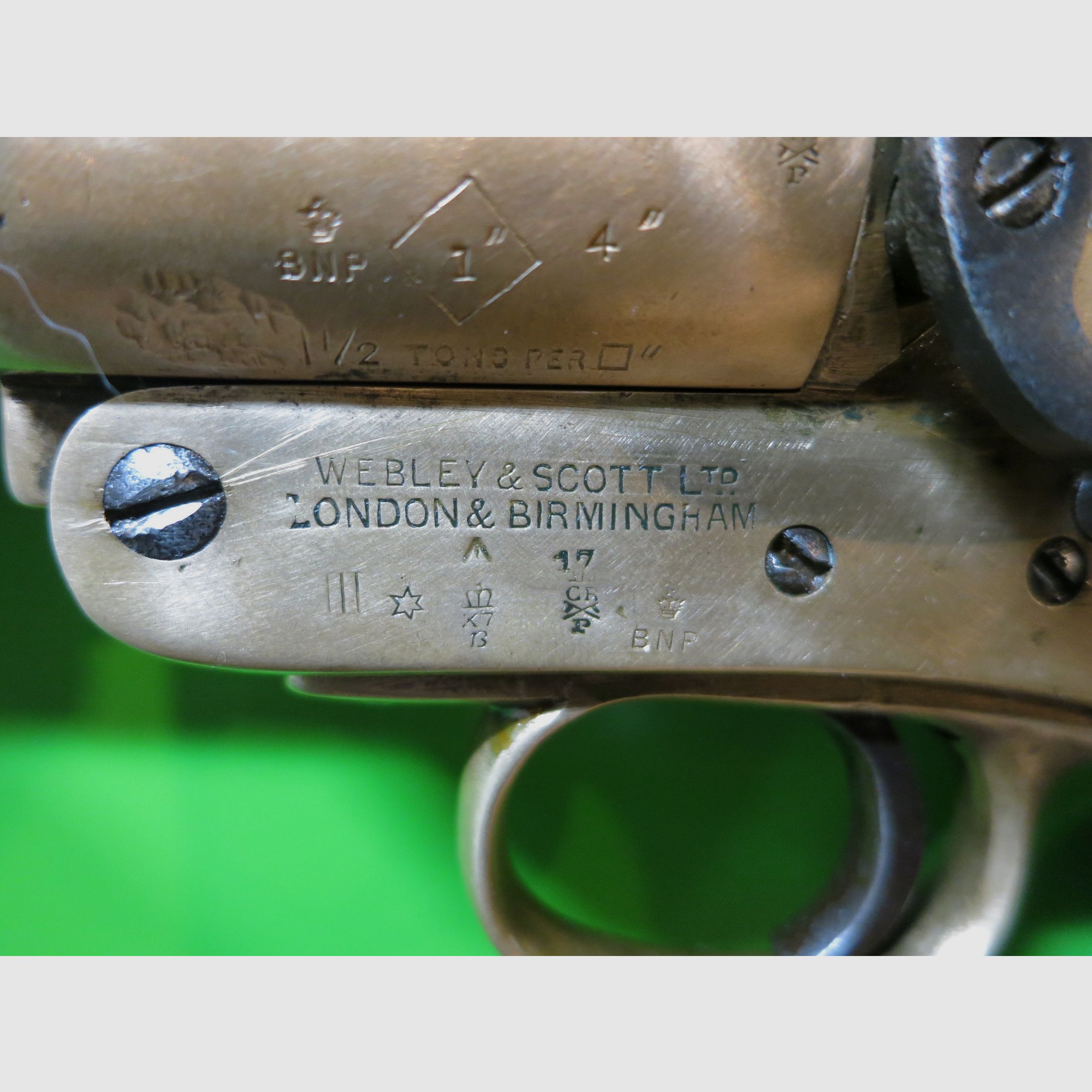 Signalpistole  Webley&Scott Leuchpistole Nr.1 Mk III, Birmingham, Kal. 4 (26,5 mm)   #50