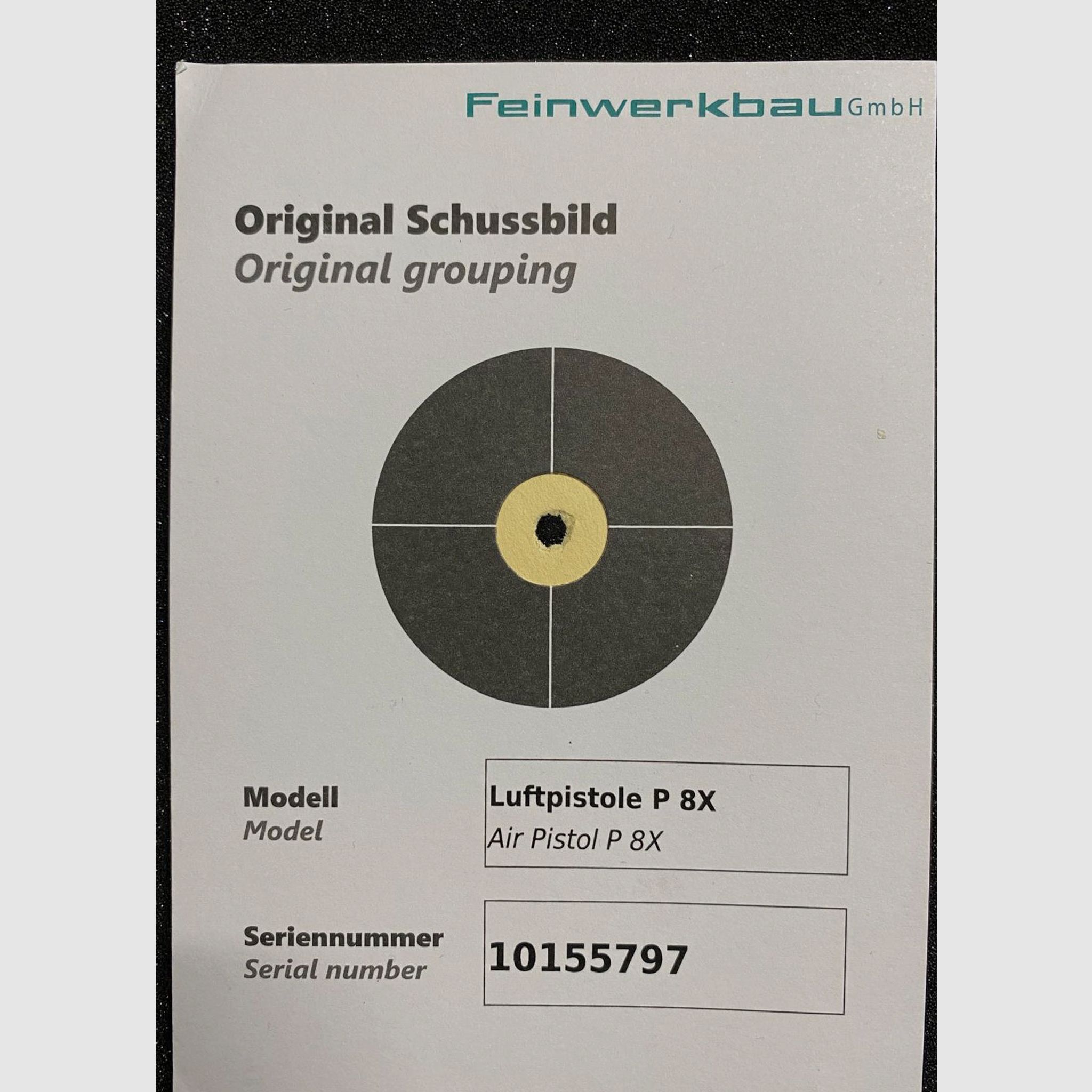 Feinwerkbau P 8X gebraucht