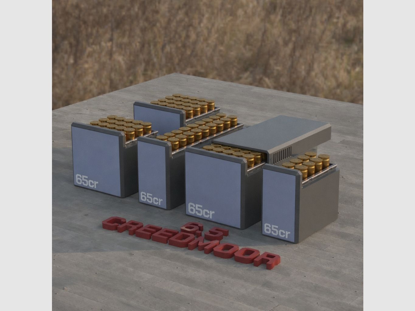 Filamelt ammunition box / 6.5 Creedmoor / 'sliding lid' / cartridge box, ammo box